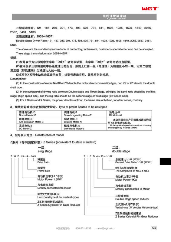 (B7/X10/B45)-71 cycloid reducer