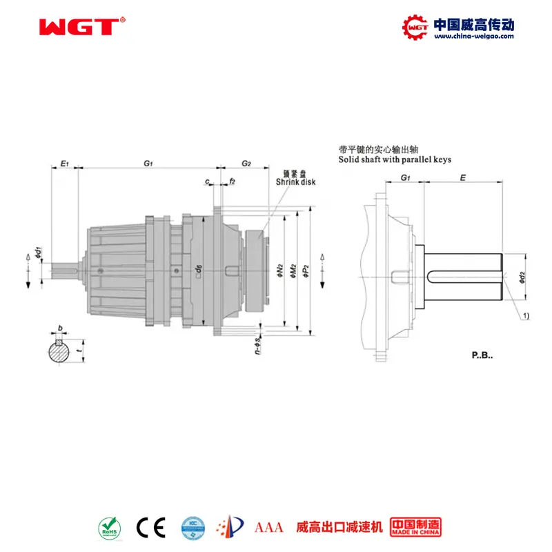 P2NB34 (i:25-40) P series planetary standard