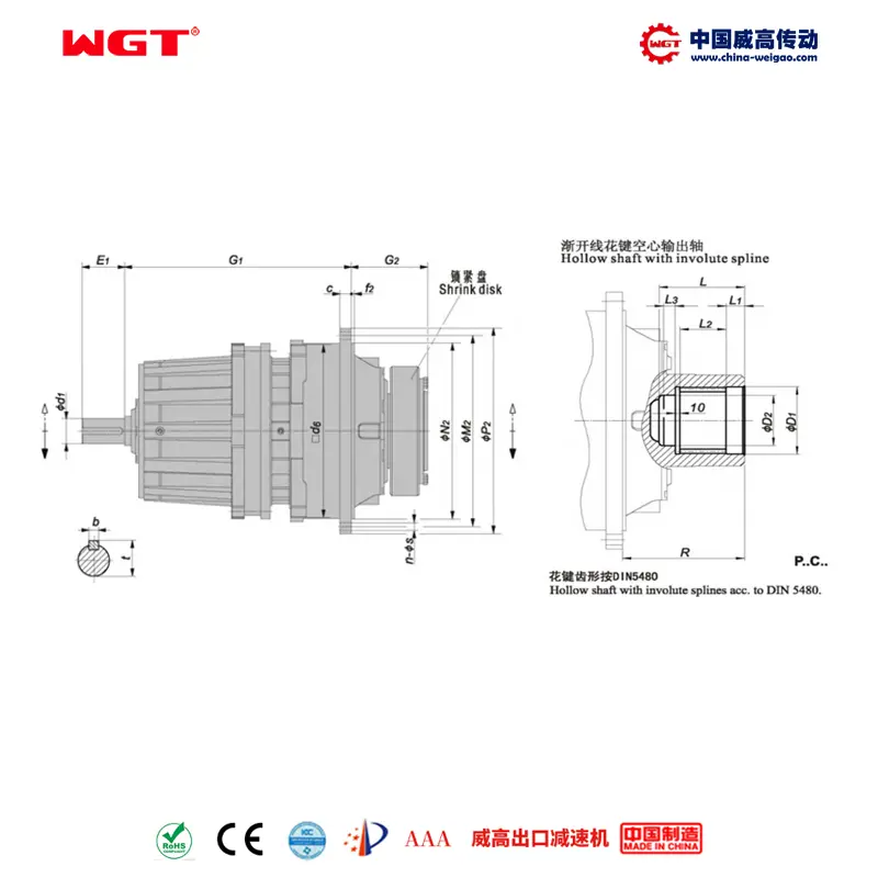 P2NC09(i:25-40) P series planetary standard