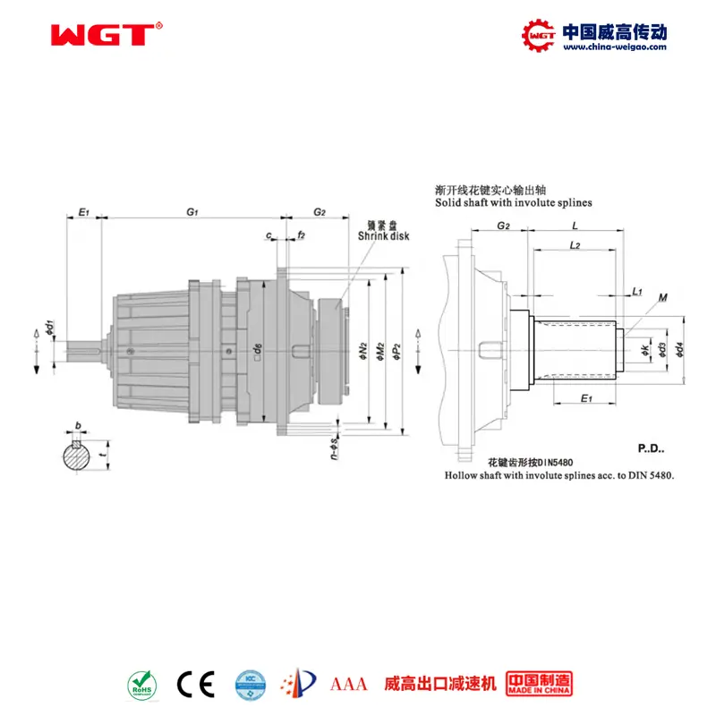 P2ND09(i:25-40) P series planetary standard