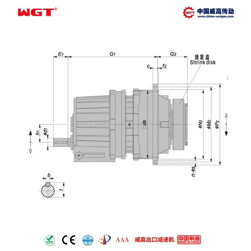 P2SA09(i:45-125) P series planetary