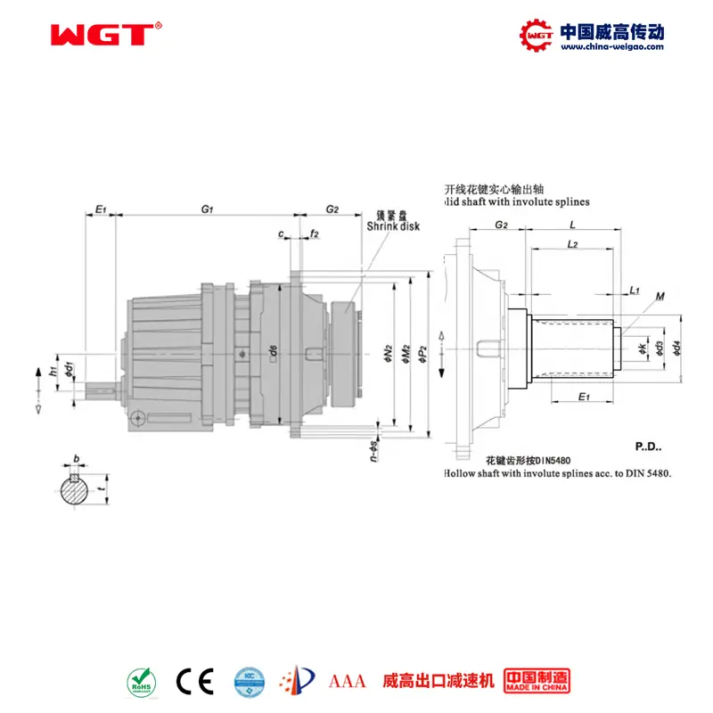 P2SD11(i:45-125) Pseries planetary